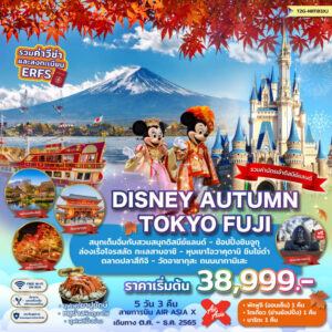 ทัวร์ญี่ปุ่น Disney Autumn Tokyo Fuji 5วัน 3คืน