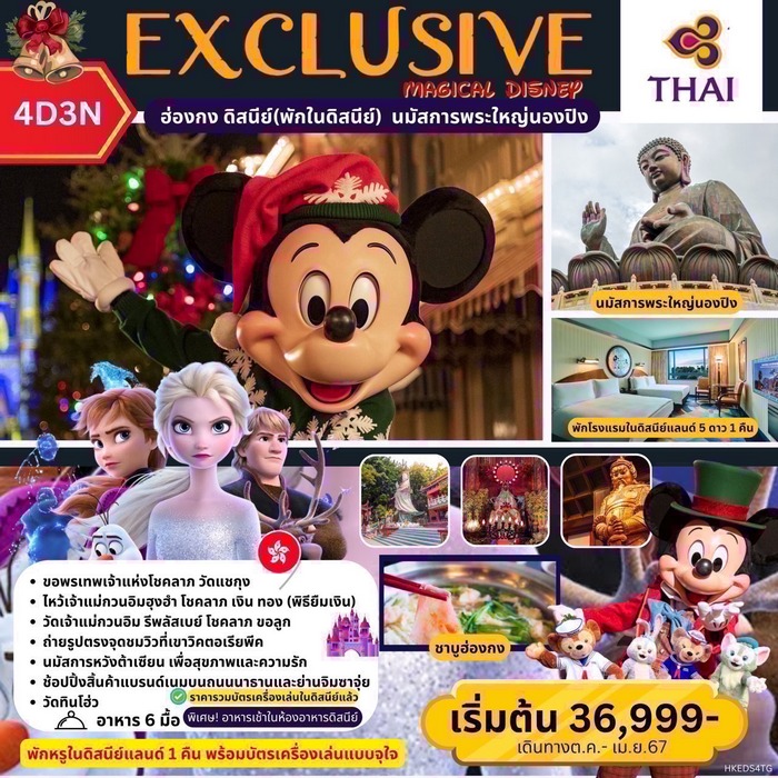 EXCLUSIVE MAGICAL DISNEY 4วัน 3คืน