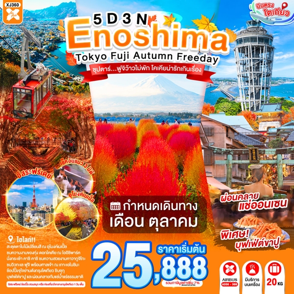 ทัวร์ญี่ปุ่น ฟูจิว้าวไม่พัก โคเคียน่ารักเกินเรื่อง 5 วัน 3 คืน